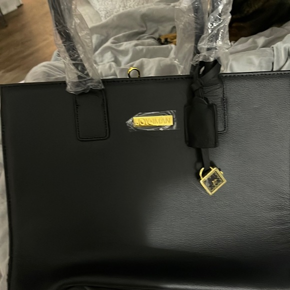 Joy & Iman Bags Brand New Joy And Iman Bag Real Leather And Gold